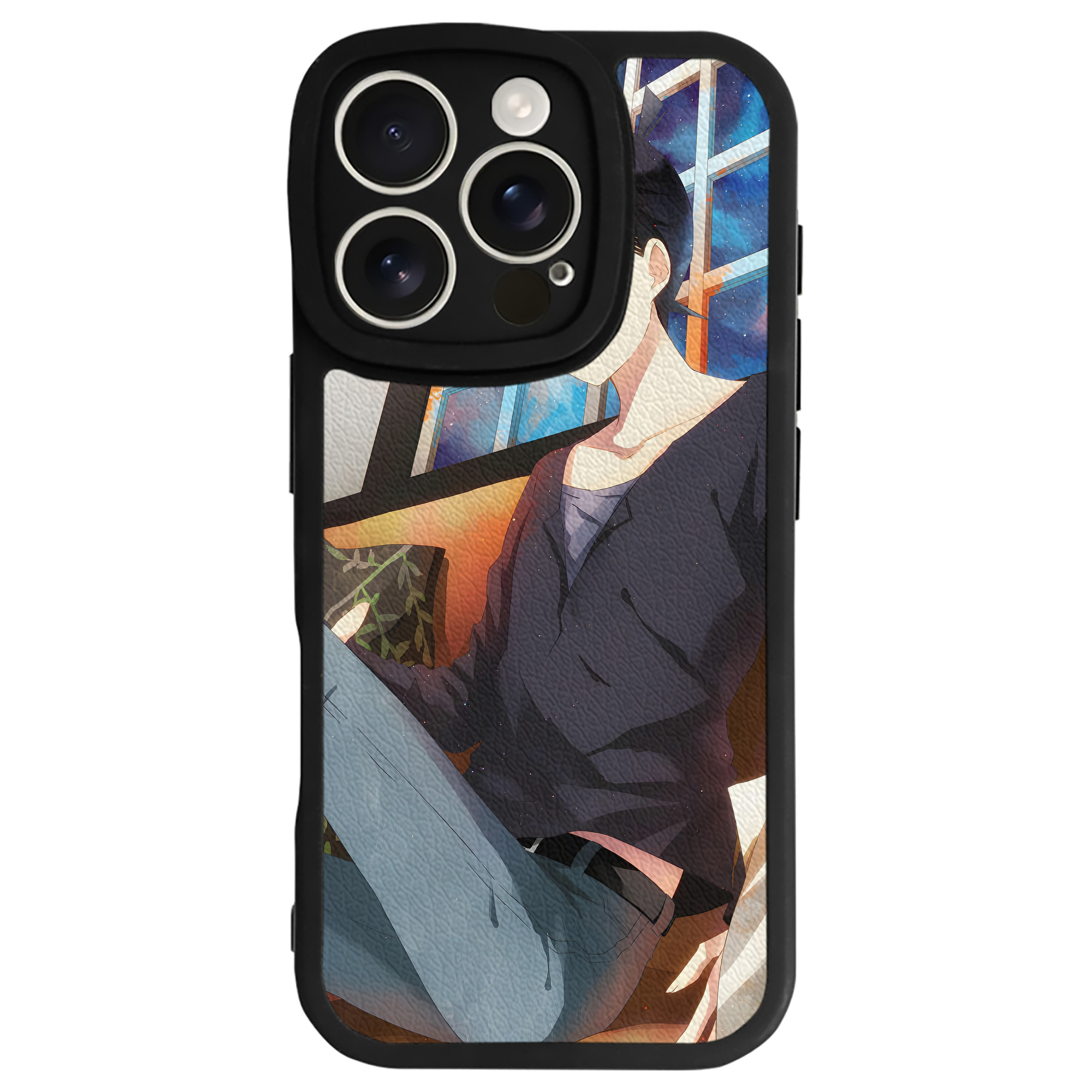 （画像用） 名探偵コナン Detective Conan 【iPhone 16シリーズ対応】シリコンスマホケース（レザー調） 材質：シリコン